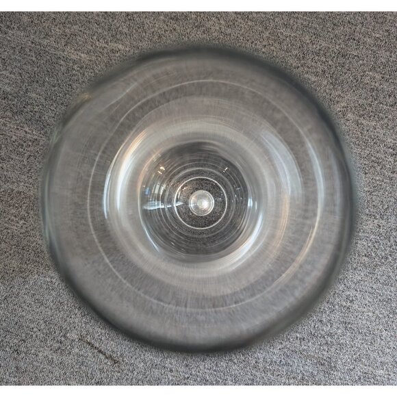 Krosno Clear Cylindrical 9 3/4" Vase with Controlled Bubble Base, VGC - Picture 3 of 5